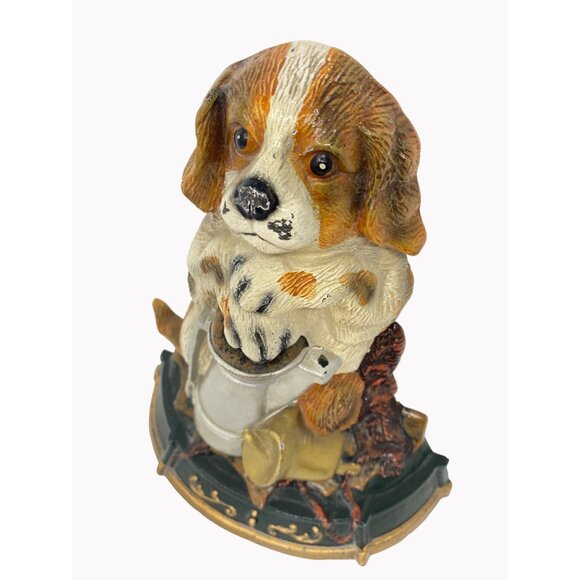 Vintage Three Hands Corp Cast Iron Beagle Dog Doorstop 9.5in Hand Painted - Picture 2 of 8